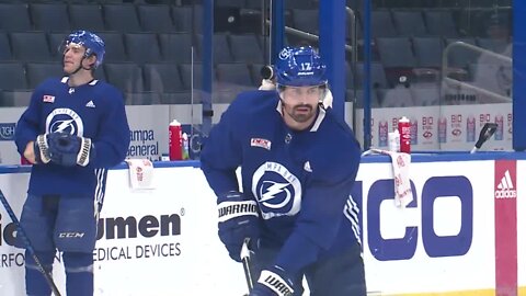 Jeannot returns to practice as Tampa Bay Lightning prepares for playoffs