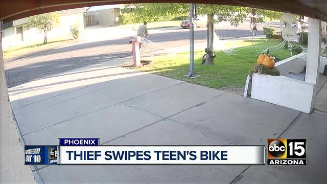 Bike thief caught on camera in Phoenix