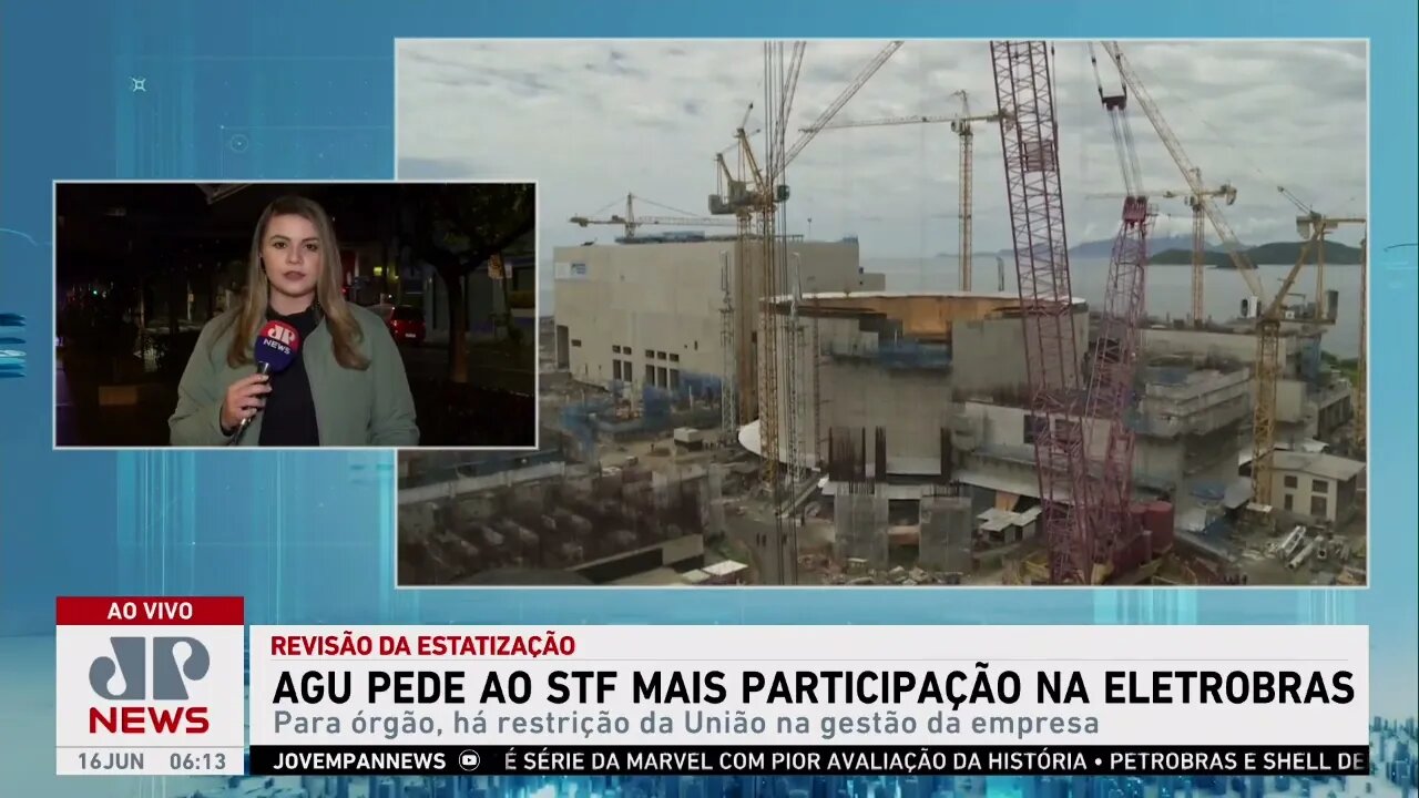 AGU pede ao STF mais participação na Eletrobras