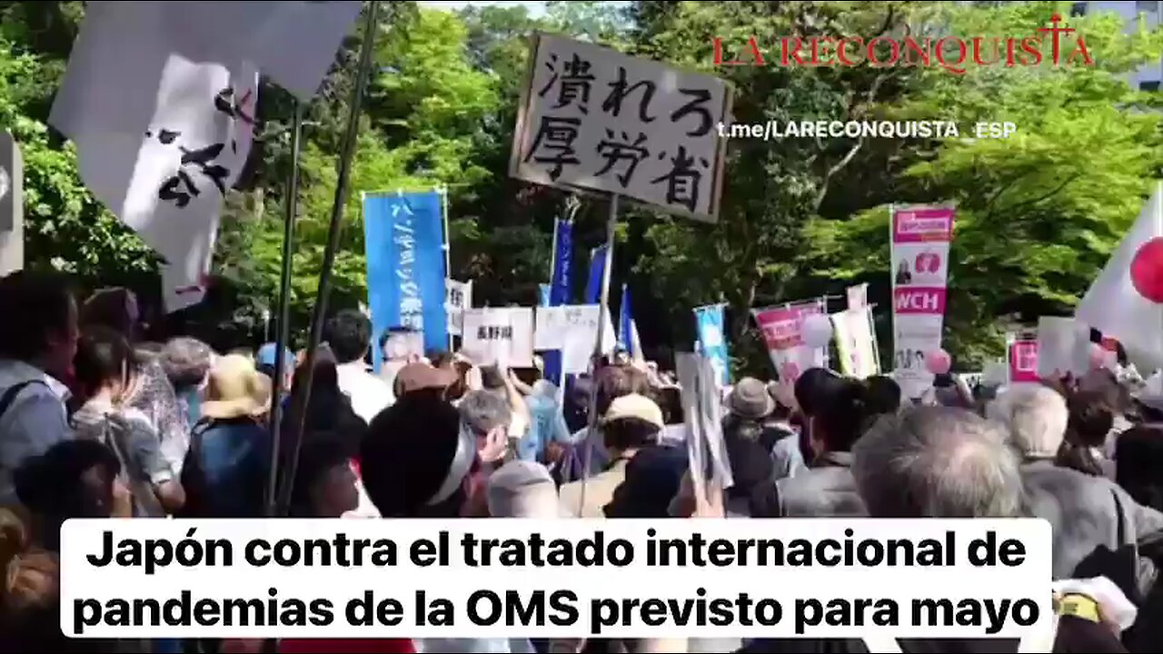 Japón - más tomas de la multitudinaria protesta contra la dictadura global sanitaria de la OMS