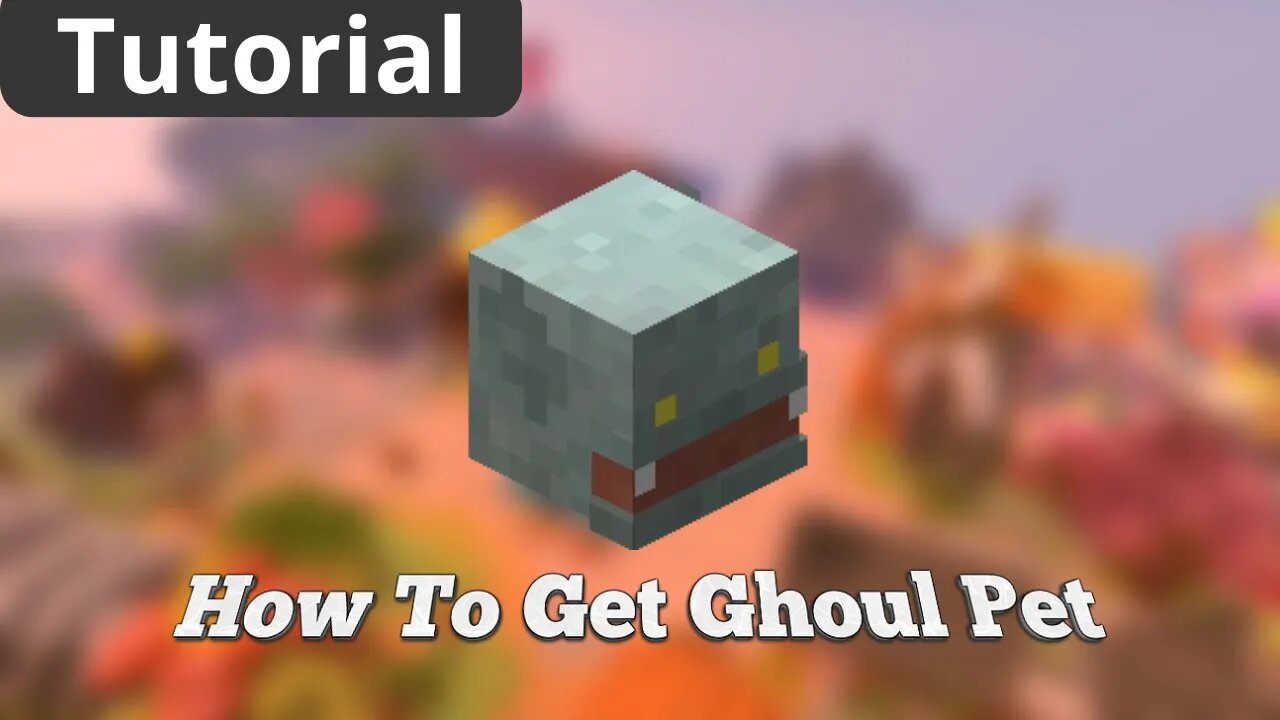 How To Get GHOUL PET in Hypixel Skyblock