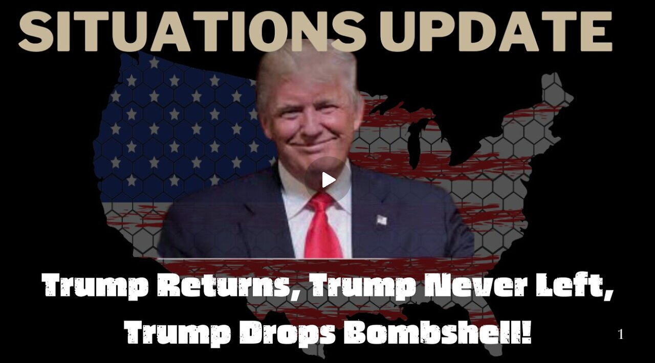 Situation Update - Trump Returns, Trump Never Left, Trump Drops Bombshell!!! Dec 13.