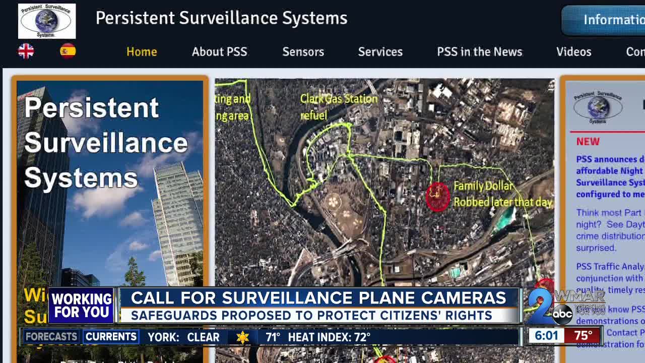 Call for surveillance plane cameras