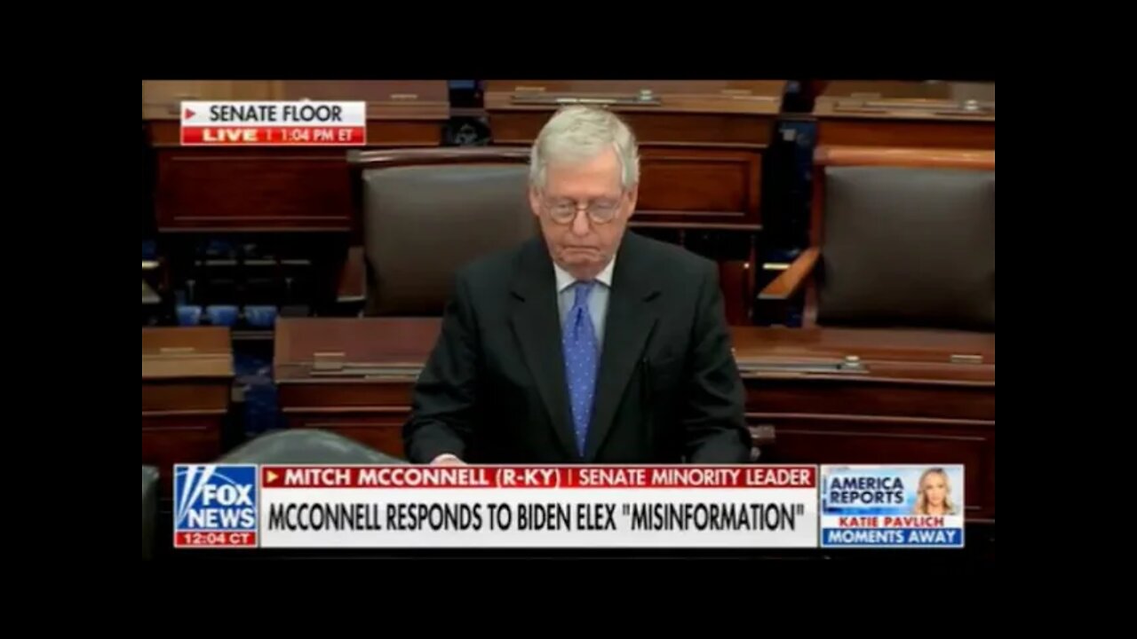 Mitch McConnell calls out Biden for his multiple deranged comments yesterday (Tuesday)