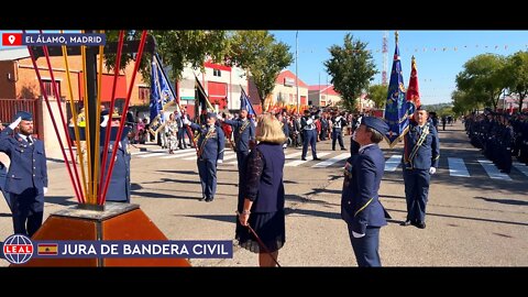 🇪🇸 Patriotas Juran Bandera con Honores Militares en El Álamo, Madrid - vía @Redaldia [4K]