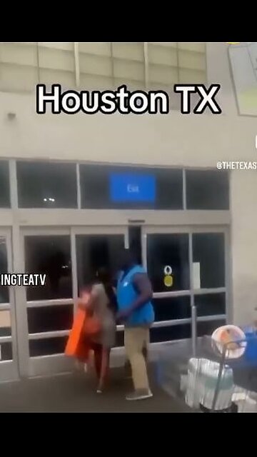 Walmart employee stops a female shoplifter