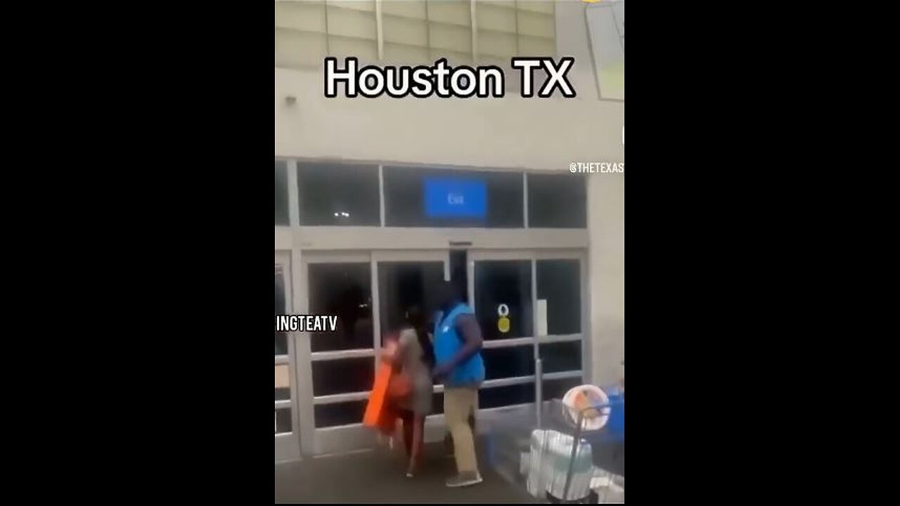 Walmart employee stops a female shoplifter