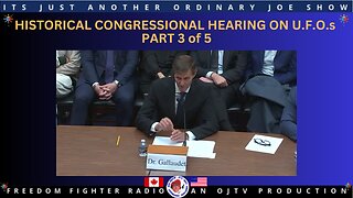 2nd Historic U.S. Congress U.F.O. Hearings 2024 - Part 3