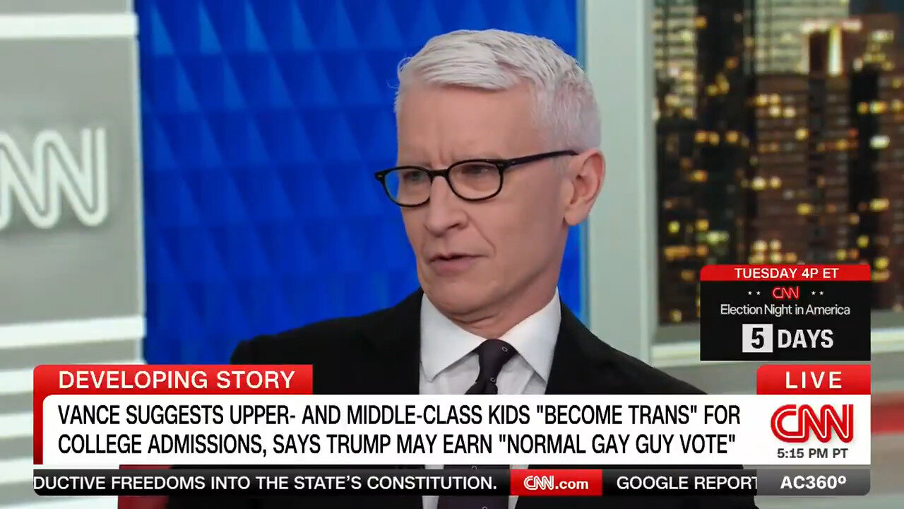 Anderson Cooper Playing Stupid About Difference Between A Normal And Not Normal Gay Person Backfires