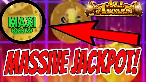 AMAZING WAY TO FINISH THE NIGHT W/ A MASSIVE ALL ABOARD MAXI JACKPOT!!!