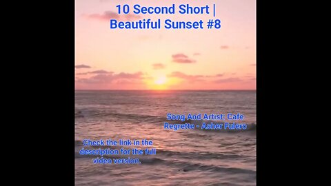 10 Second Short | Beautiful Sunset | Bright Mind Meditation Music #sunset #8 @Meditation Channel