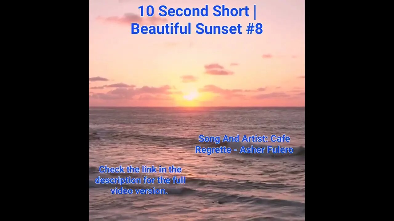 10 Second Short | Beautiful Sunset | Bright Mind Meditation Music #sunset #8 @Meditation Channel