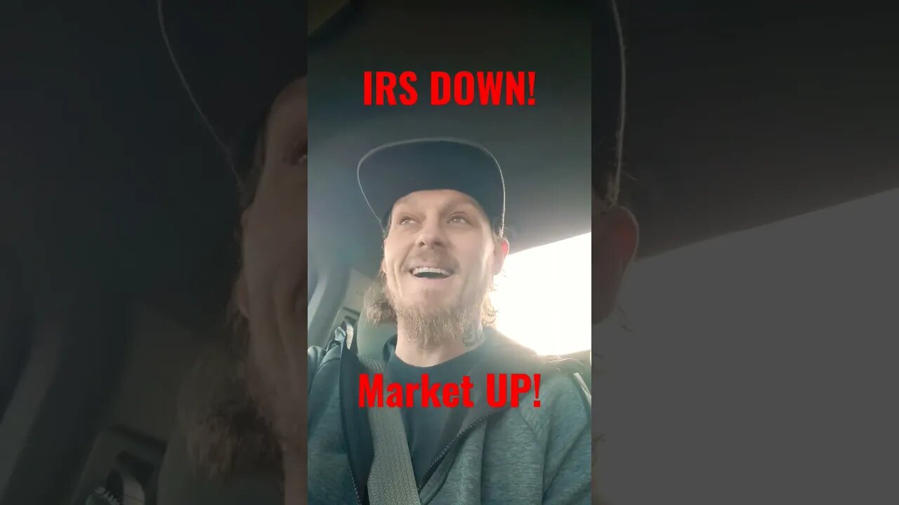 Market up! IRS Down! #shorts #stocks #investing #money