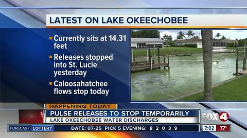 Lake Okeechobee water level has gone up