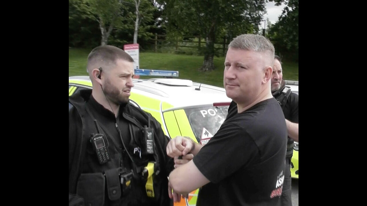 Political policing in Yorkshire. Britain First arrested while campaigning