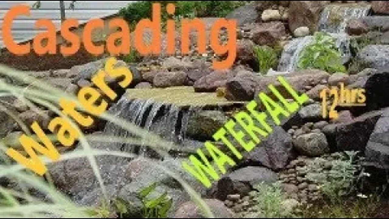 Water Cascading River Sounds - Relax Meditate Focus Work Study DeStress Soothe Baby, PTSD - 12 hrs