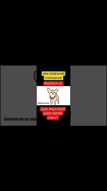 COMO DESENHAR CHIHUAHUA KAWAII FÁCIL #desenho #shorts #desenhofacil #desenholivre