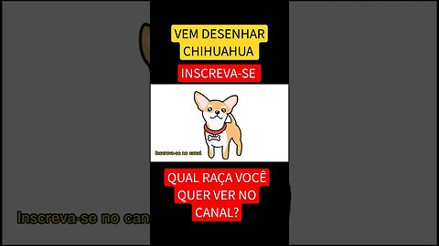 COMO DESENHAR CHIHUAHUA KAWAII FÁCIL #desenho #shorts #desenhofacil #desenholivre