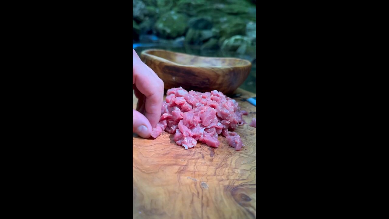 pita with cubed meat in a 193 natural quarry