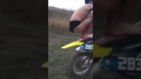 Crazy skills Riding Dirt Bikes BAREFOOT