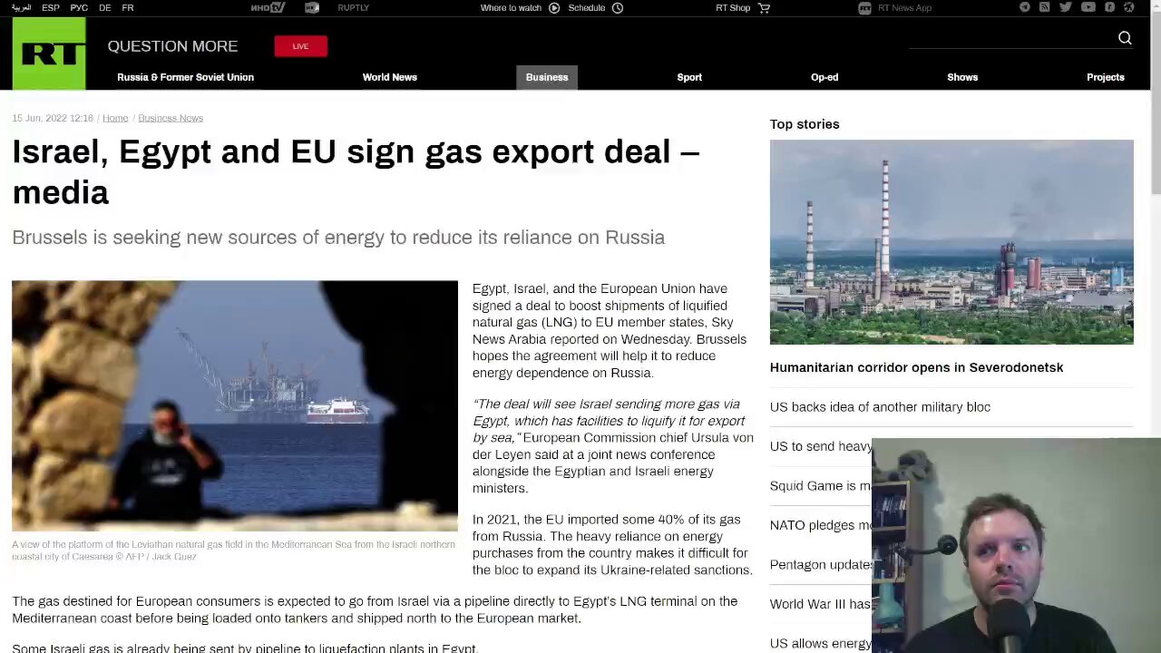 Israel, Egypt and EU sign gas export deal, indications Israel is getting along with neighbors?