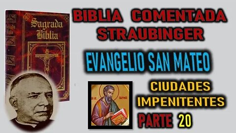 CIUDADES IMPENITENTES BIBLIA STRAUBINGER EVANGELIO SEGUN SAN MATEO PARTE 20