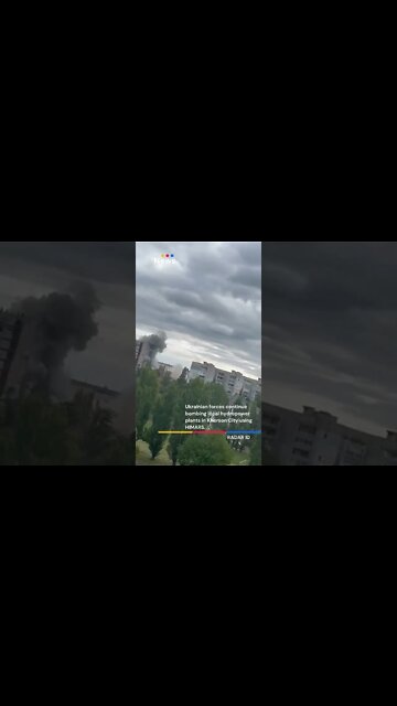 Ukrainian forces continue bombing local hydropower plants in Kherson City using HIMARS