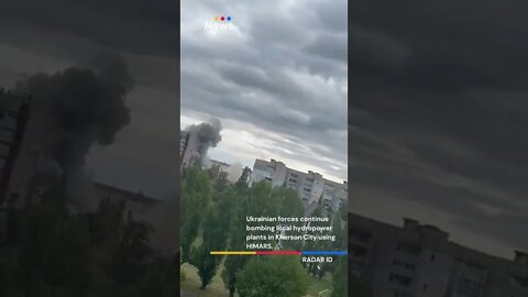 Ukrainian forces continue bombing local hydropower plants in Kherson City using HIMARS