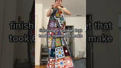 Finishing A Blanket That Took 6 Months To Make 📸 Margeseets #Shorts
