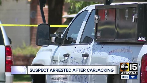 Suspect arrested after carjacking