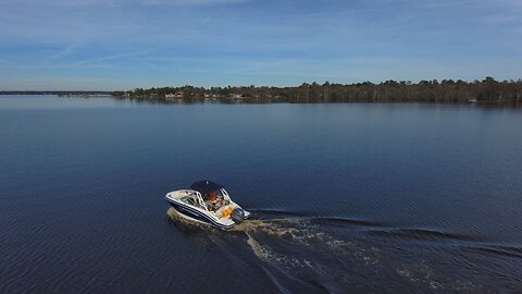 Blasian Babies Family Skydio 2+ Drone Footage Of 2019 Chaparral 210 SunCoast On Smooth Doctors Lake!