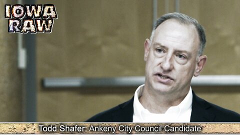 TODD SHAFER CAMPAIGNS AT IOWA CAUCUSES IN NORTHVIEW MIDDLE SCHOOL FOR ANKENY CITY COUNCIL