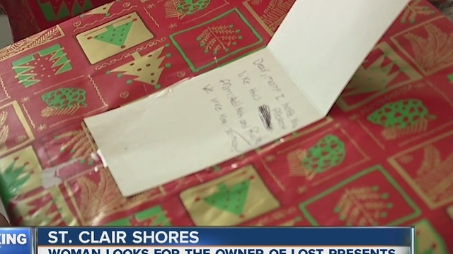 Woman hopes to return someone's missing gifts