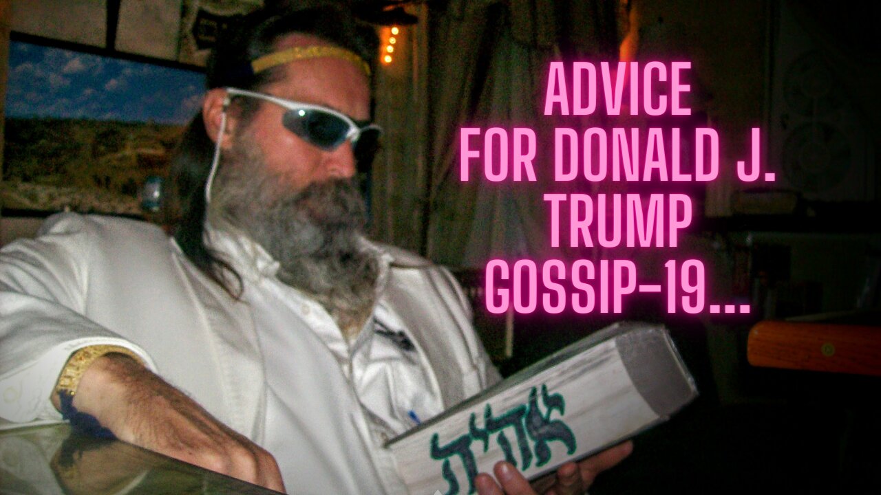 Advice For Donald J. Trump In The Age Of Corona Virus...