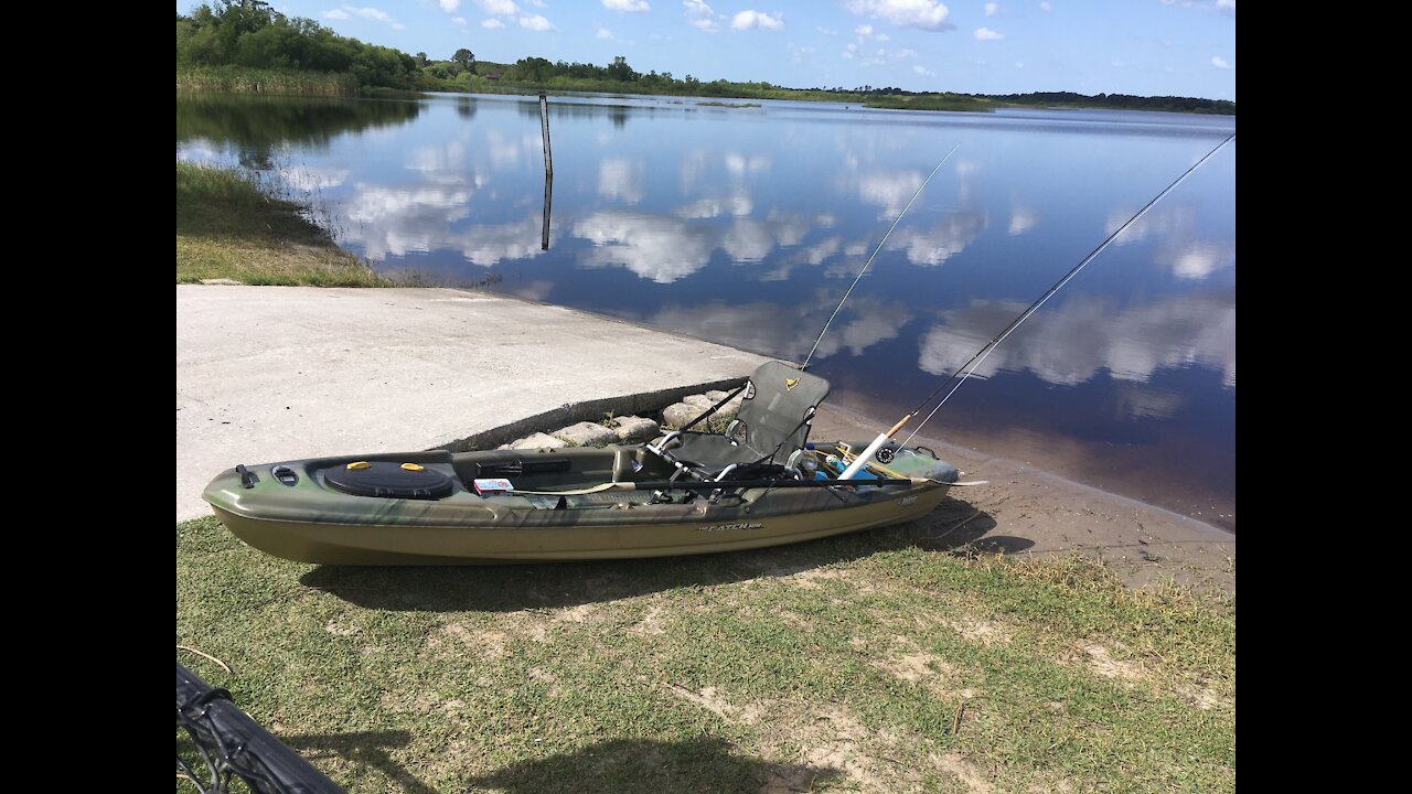 Kayak Fly Fishing Review of Lake Garfield in Polk County, Florida