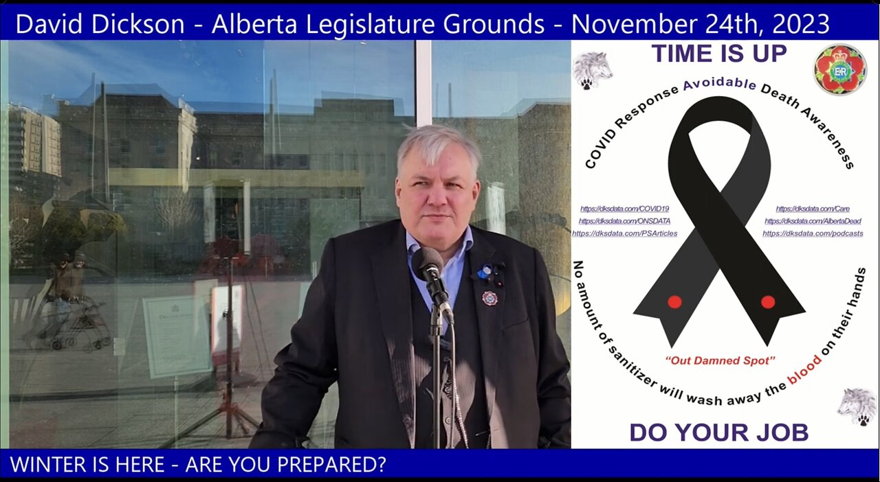 David Dickson - Alberta Legislature Grounds - November 24th, 2023