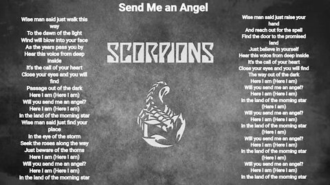 Scorpions - Send Me An Angel - Scorpions lyrics HQ