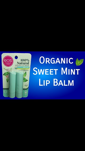 OrganicSweet Mint Lip Balm 2-Pack #lipbalm #eos #organiclipbalm #mint #lips #lip #moisture