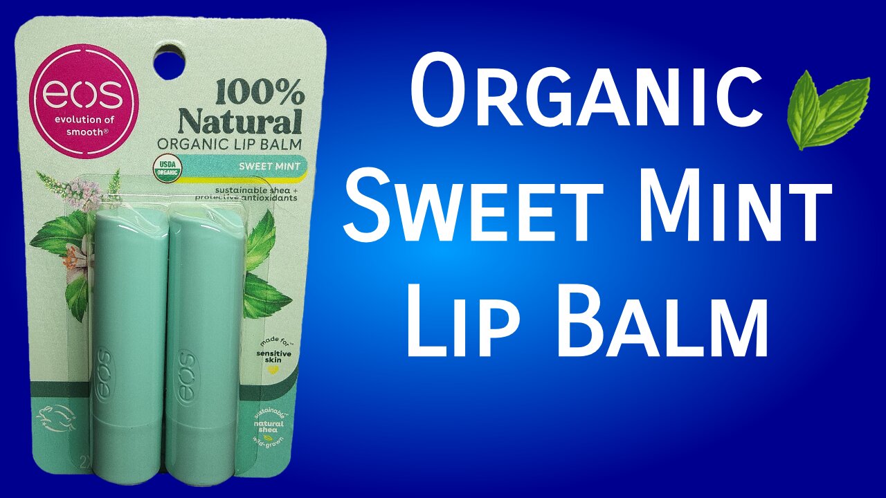 OrganicSweet Mint Lip Balm 2-Pack #lipbalm #eos #organiclipbalm #mint #lips #lip #moisture