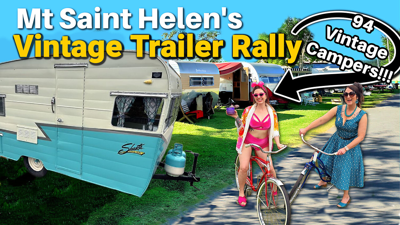 Vintage 1950s-60s Trailer Rally Mt Saint Helens 2024 Caravans