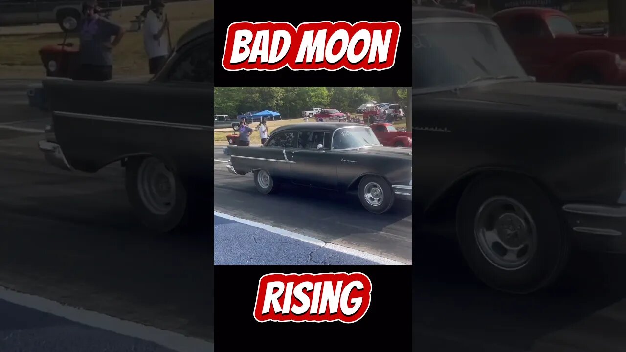 Bad Moon Rising 1957 Chevy Laying Down Some Rubber #shorts