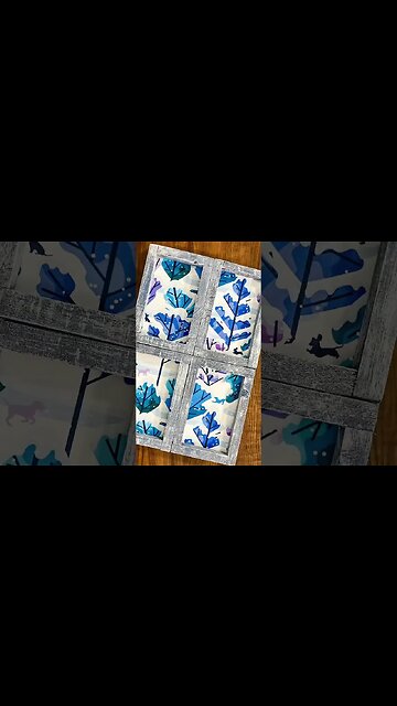 Dollar Tree DIY Winter Window Frame