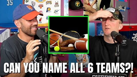 DO YOU KNOW THE 6 SHARED TEAM NAMES IN PRO SPORTS?! 📺👀