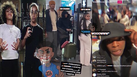 DD Osama Gets Pressed By (Yg) At Airport Infront Of His Mom!😳”Sm*kin Mad Notti🕊️”