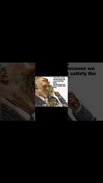 There is no need for Poverty. #poverty #richman #stophunger