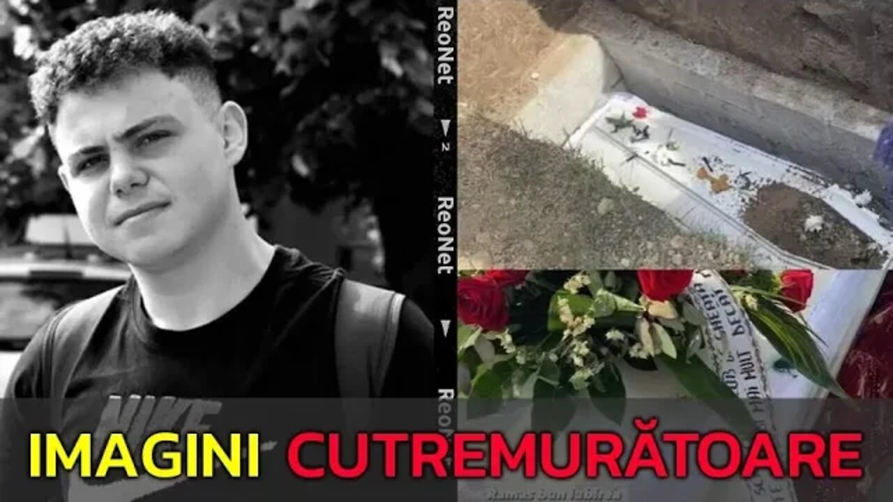 IMAGINI CUTREMURĂTOARE DE LA ÎNMORMÂNTAREA LUI DĂNUȚ, TÂNĂRUL CARE A ARS DE VIU ÎN ACCIDENT LA IAȘI