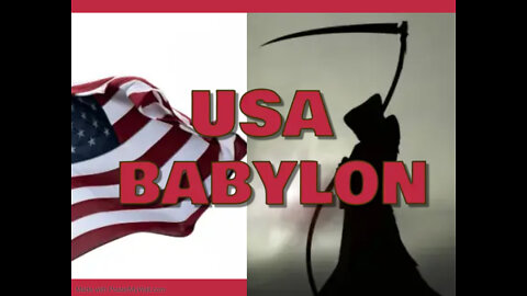 USA=BABYLON=Come out of her my ppl lest u take part in her sins lest u share in her plagues-Rev 18:4