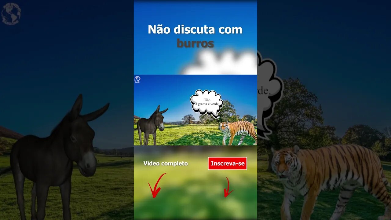 Não discuta com burros - A fábula do Burro e o Tigre #shorts