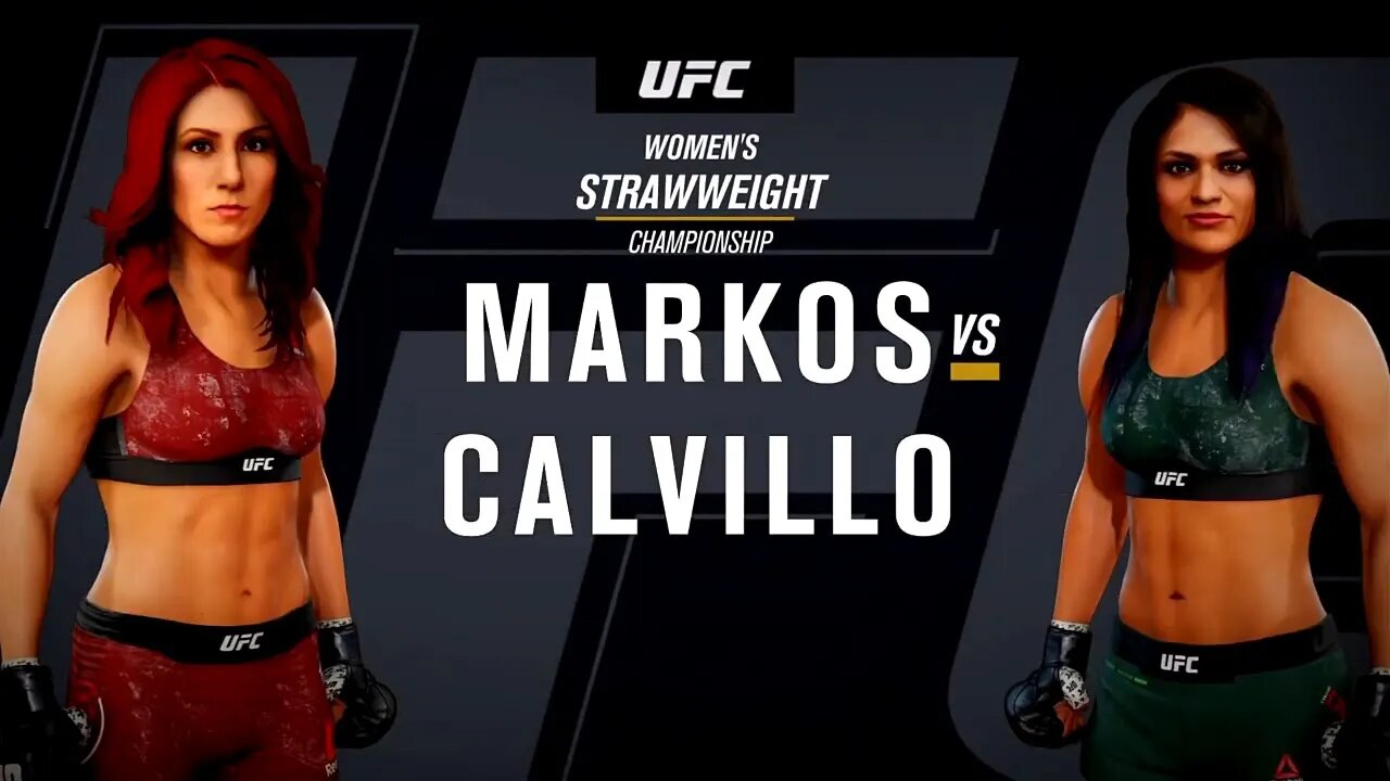 EA Sports UFC 3 Gameplay Cynthia Calvillo vs Randa Markos