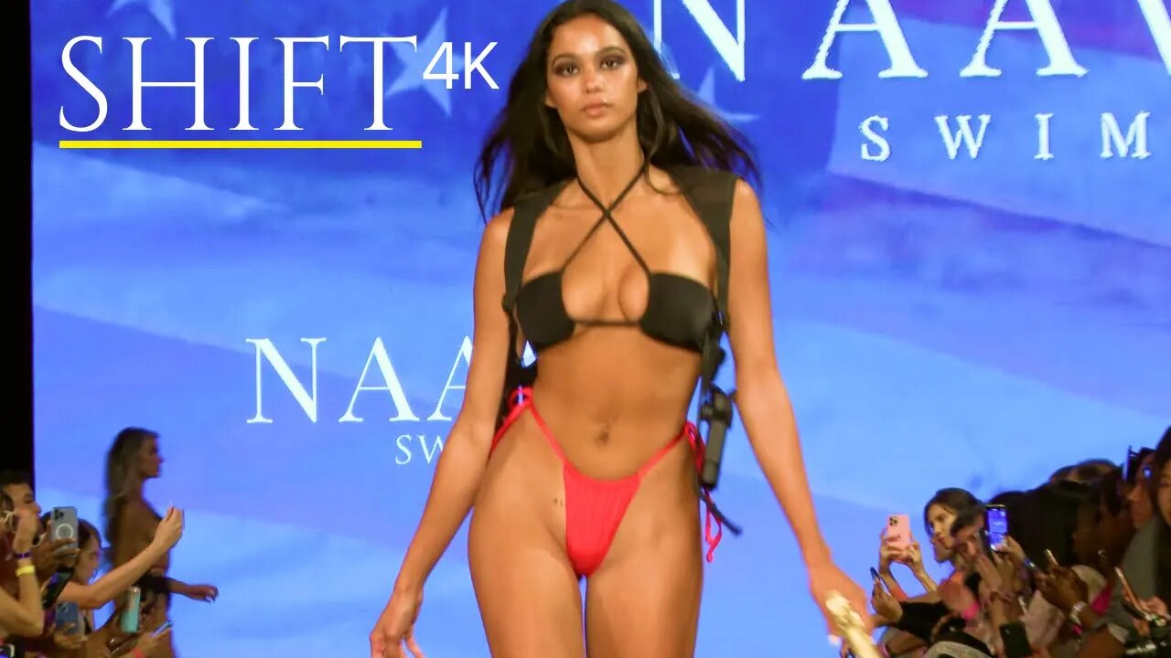 BIKINI MODELS Lexus Bell and Kallil Locklear walk in slow motion 4K / Naava Swim 2022